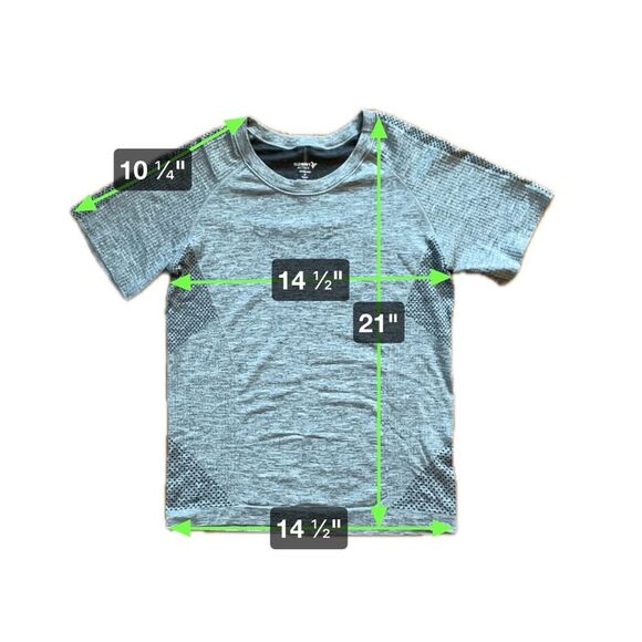 Old Navy Active Seamless Go Dry Gray Athletic Tshirt Women’s Size Small - Picture 4 of 4